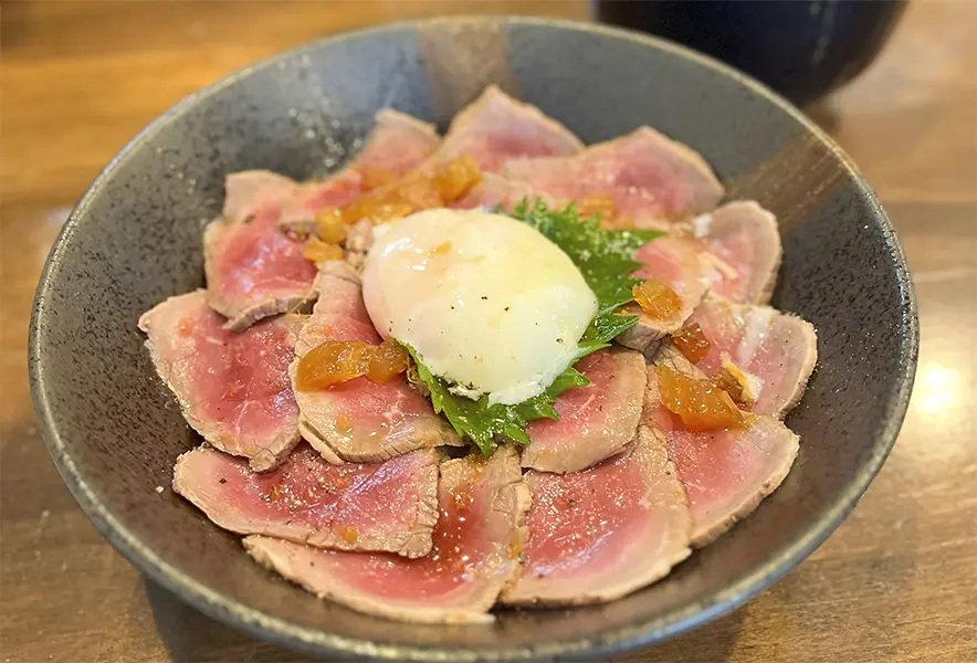 【宮若】超レア仕上げでなめらかな舌触り。丼や「膳」の