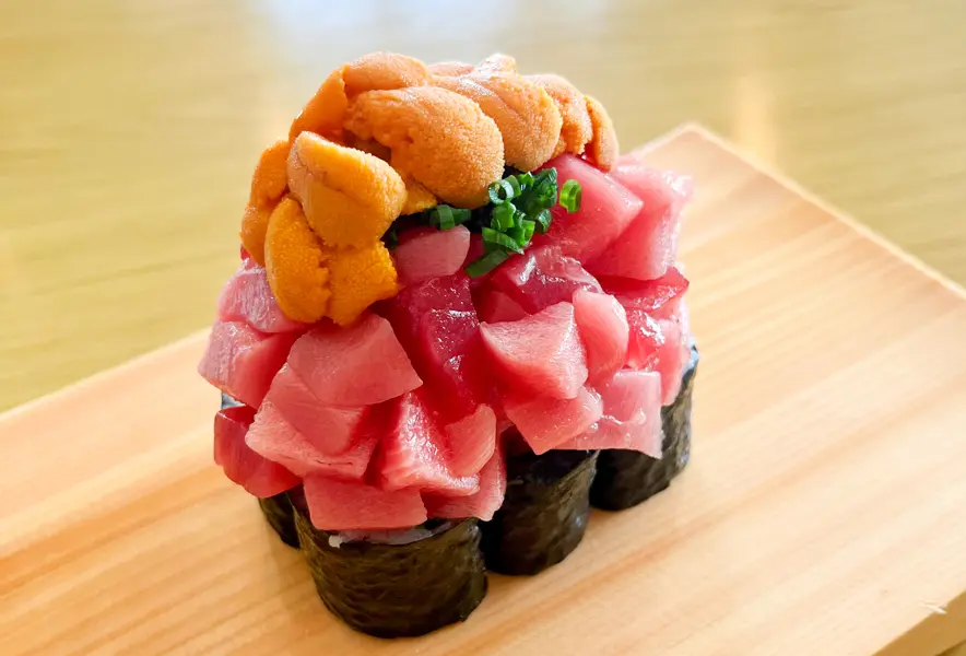 嘉麻】こぼれ落ちるほどの幸せ。寿司和食なかみちの黄金のボタ山