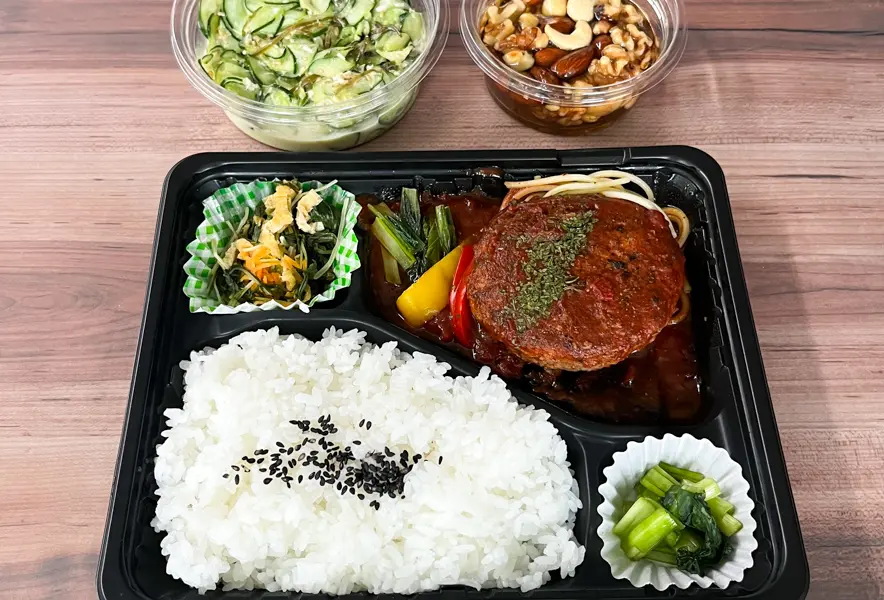 弁当売りの少年専用ページ 田川】素材にこだわるお弁当。弁当屋 陽壱のハンバーグ弁当〈クーポン