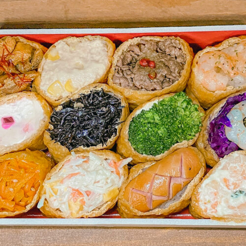 飯塚】ひと口サイズの洋風いなり寿司。うまいなりの12種類おまかせ