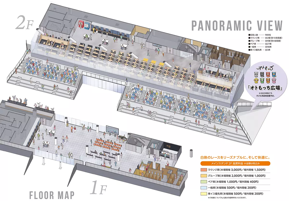 飯塚】飯塚オートレース場のメインスタンド席がリニューアル！21日から