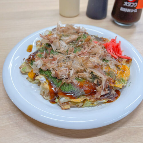 福智】野菜をたっぷり使ったヘルシーメニュー！鉄板ベースのお好み焼き