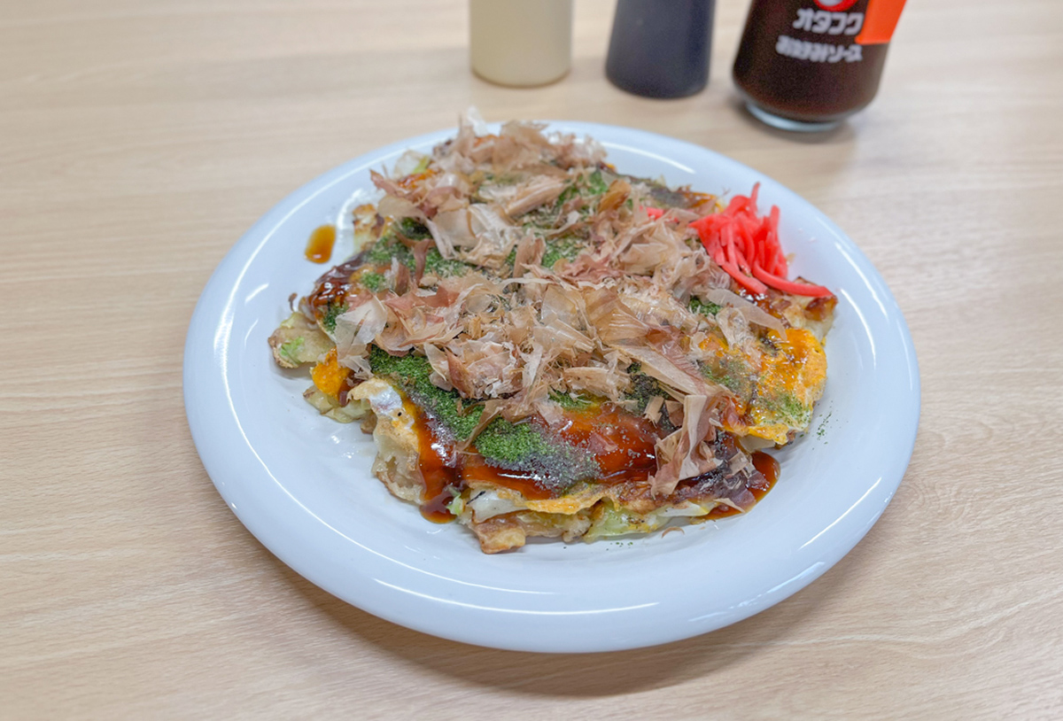 福智】野菜をたっぷり使ったヘルシーメニュー！鉄板ベースのお好み焼き