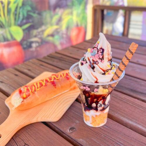 飯塚】峠のほっとステーション♡森ん子ソフトのチョコパフェとホット